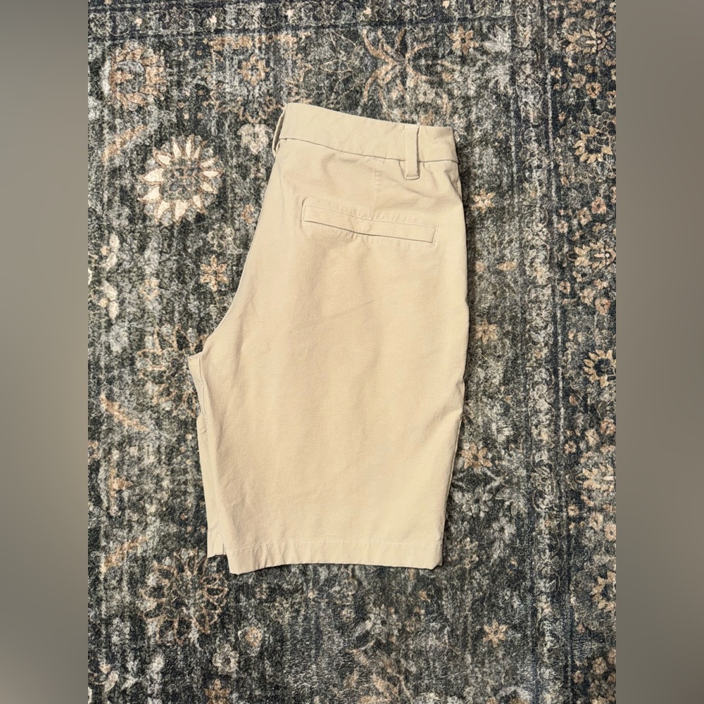 Lululemon Athletica Beige Flat Front Shorts